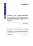 Renesas SuperH HS7343KCU01HE User`s manual
