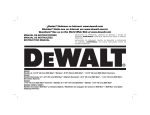 DeWalt D25501 Instruction manual