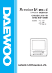 Daewoo TVZ 1321 Service manual