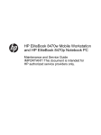 HP EliteBook 8470w Specifications