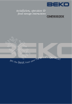 Beko GNE60020X User manual