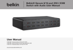 Belkin Secure DVI-I User manual