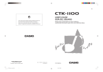 Casio CTK1100ES1A User`s guide