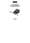 Digitus Gigabit Ethernet PCI Express Card User manual