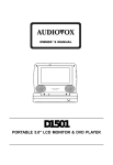 Audiovox D1501 Instruction manual