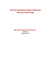 Red Hat Certificate System Enterprise Security Client