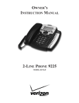 Verizon IR-9225 Instruction manual