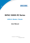 Billion BiPAC 5200S RC Series User manual