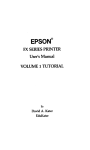 Epson FX-BO Specifications