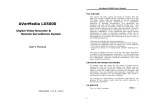 Avermedia LX5000 User`s manual