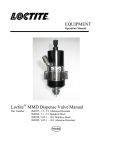 EQUIPMENT Loctite MMD Dispense Valve Manual
