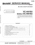 Sharp VC-A410U Service manual