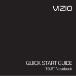 Vizio 15.6" Notebook User manual