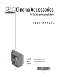 QSC LF-3 User manual