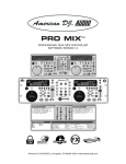American DJ PRO MIX Specifications