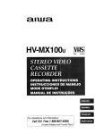 Aiwa HV-MX1 Specifications