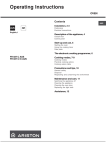 Ariston FH 837 C AUS Operating instructions