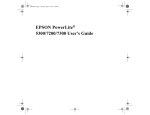 Epson EMP 5300 - SXGA LCD Projector User`s guide