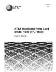 AT&T IPC-1600 User`s guide