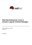 Red Hat Enterprise Linux 4 Cluster Logical Volume Manager