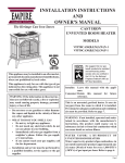 Empire Comfort Systems VFP30CA30BN-1 Owner`s manual