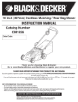 Black & Decker CM1836 Instruction manual