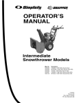 Simplicity 7800138 Operator`s manual