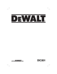 DeWalt DC351 Instruction manual