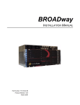 Carrier Access BROADway System 770-0125-AB Installation manual