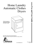Alliance Laundry Systems DRY683C Installation manual