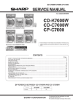 Sharp CP-C602 Service manual