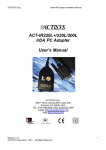 ACTiSYS ACT-IR220L Installation manual