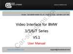 Car Solutions Multimedia Video Interface User manual