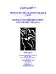 Mermaid REFRIGERATION/FREEZER Owner`s manual