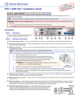 Extron electronics FOX T USW 203 Installation guide