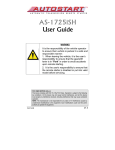 Autostart AS-1725i SH User guide