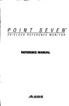 Alesis Point Seven User`s manual