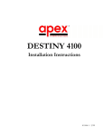 Destiny 4100 Specifications