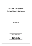 D-Link DP-101P - Pocket Ethernet Print Server Specifications