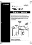 Roland TD-12K Owner`s manual
