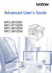 Brother MFC-8810DW User`s guide
