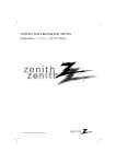 Zenith L15V26C Instruction manual