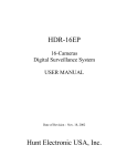 BenQ HDR-16EP User manual