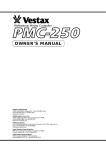 Vestax PMC-05ProII Owner`s manual
