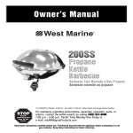 West Marine 200SS Owner`s manual