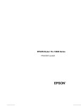 Epson G3 Series Instruction manual