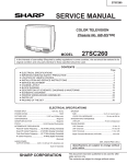 Sharp 27SC260 Service manual