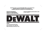 DeWalt DW366 Instruction manual