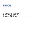 Epson B-500DN User`s guide