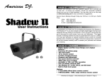 American DJ Shadow II User manual